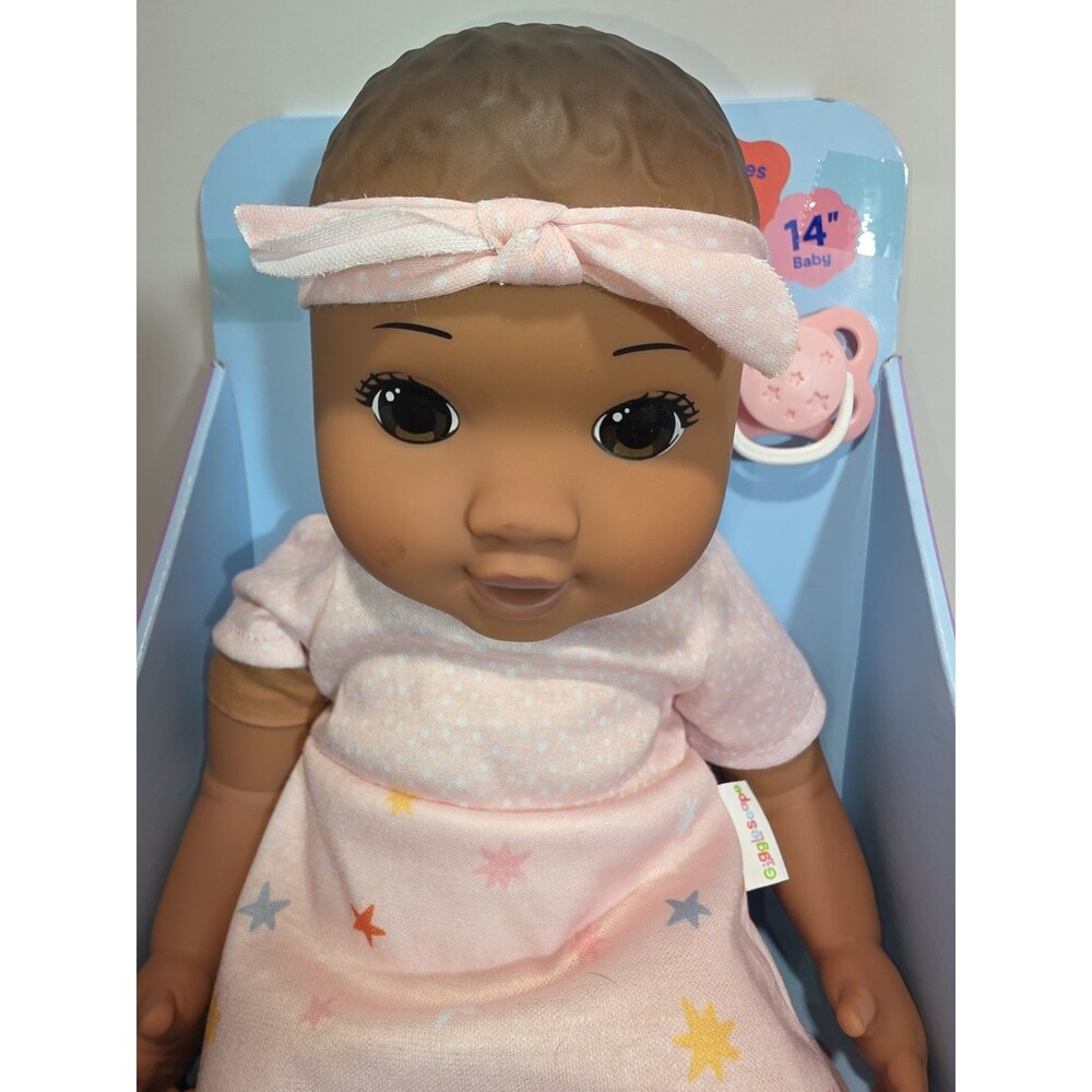 Giggle Scape 14" Baby Doll With Underpants Headband Outfit & Pacifier Ages 2+